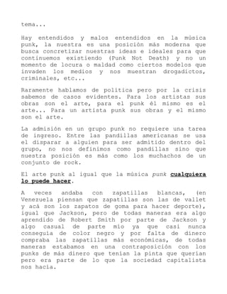 a LA REALIDAD DEL PUNK a LA REALIDAD DEL PUNK