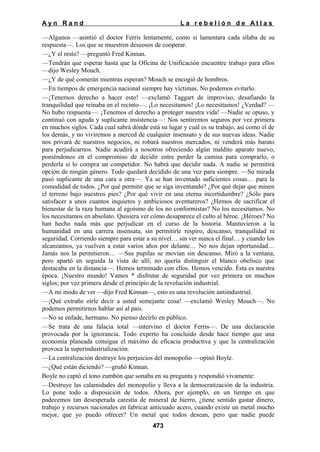 La rebelion de atlas