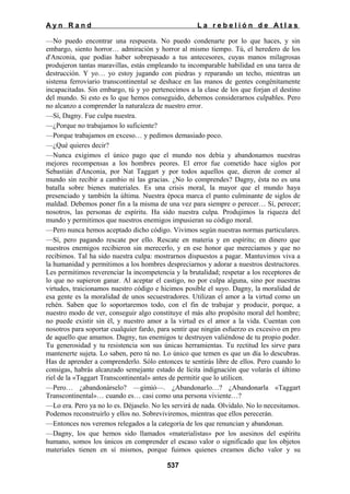 La rebelion de atlas