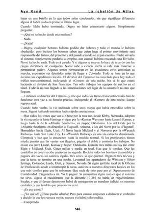 La rebelion de atlas