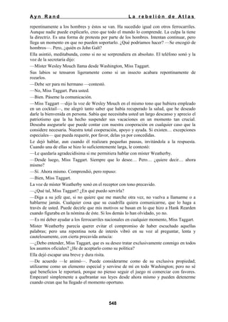 La rebelion de atlas