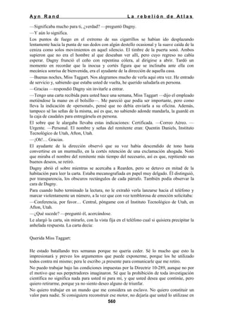 La rebelion de atlas