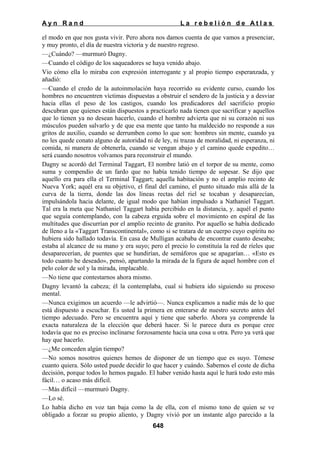 La rebelion de atlas