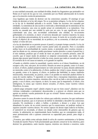 La rebelion de atlas