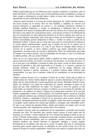 La rebelion de atlas