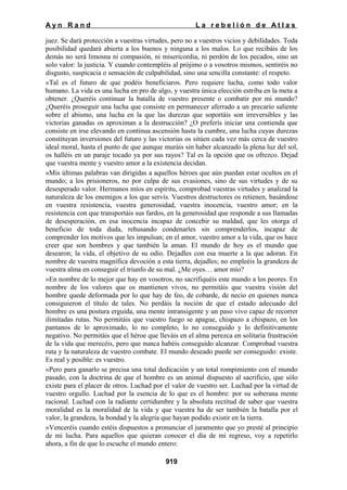 La rebelion de atlas