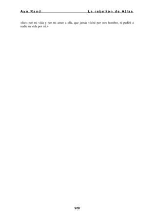 La rebelion de atlas