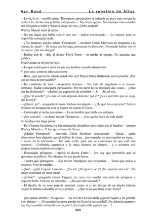 La rebelion de atlas