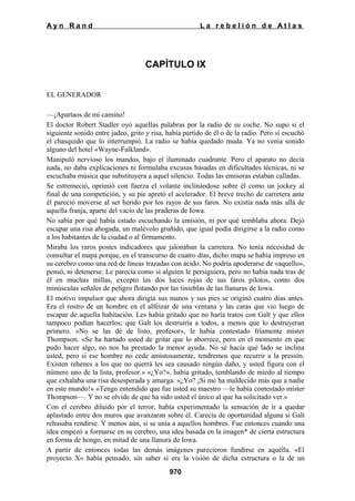 La rebelion de atlas