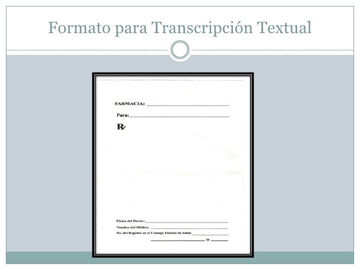 formato de recetario medico
