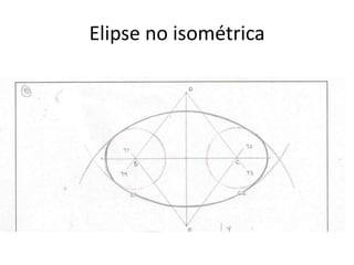 Elipse no isométrica