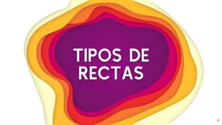 4
TIPOS DE
RECTAS
 