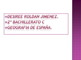 TEMA 5: Red hidrográfica de España