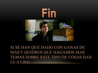 SI SE HAN QUE DADO CON GANAS DE
MÁS Y QUIEREN QUE HAGAMOS MAS
TEMAS SOBRE ESTE TIPO DE COSAS DAN
LE A LIKE
 