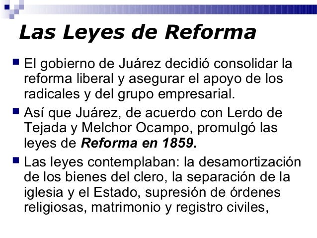 La Reforma en México