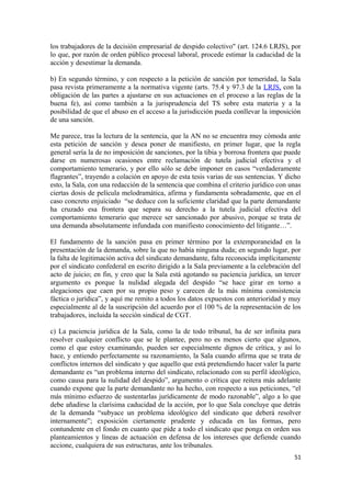 La reforma laboral de 2012 y los Expedientes de Regulación de Empleo. Estudio de 36 sentencias dictadas por la Sala de lo Social de la Audiencia Nacional (27 julio 2012 – 30 septiembre 2013). Slide 51