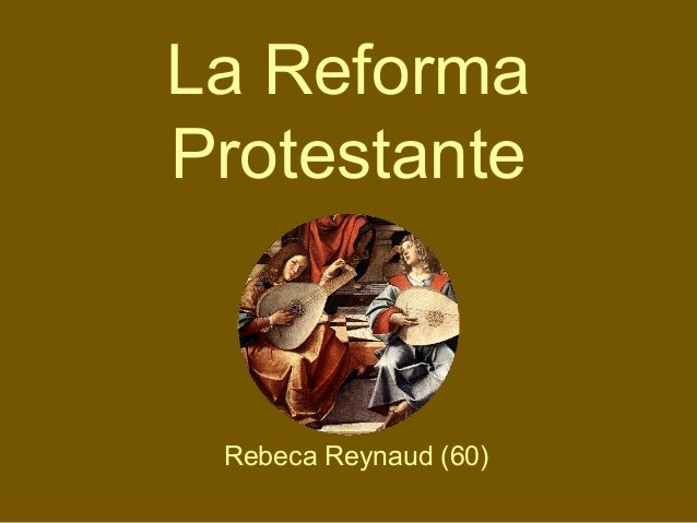 vocabulario de la reforma protestante