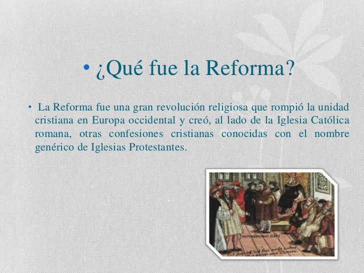 La reforma y la contrarreforma católica