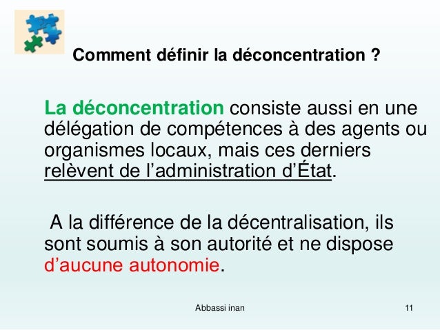 Decentralisation et deconcentration dissertation