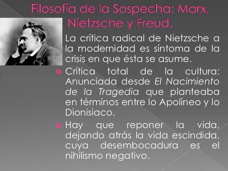 La relación entre filosofía e ideología MarxFreudNietzsche