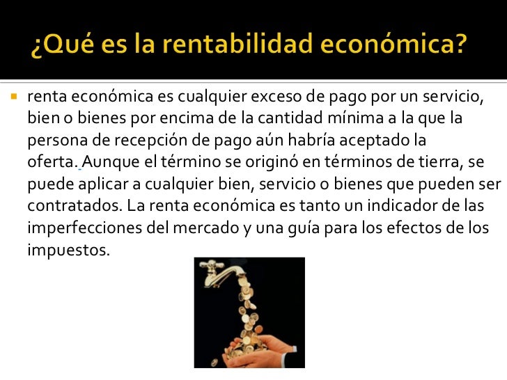 La rentabilidad economica