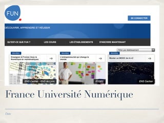 France Université Numérique 
Date 
 