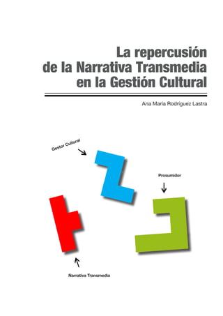 La repercusión
de la Narrativa Transmedia
en la Gestión Cultural
Ana María Rodríguez Lastra
Gestor Cultural
Prosumidor
Narrativa Transmedia
 