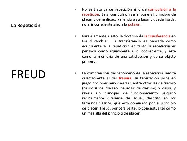 La repetición como concepto fundamental