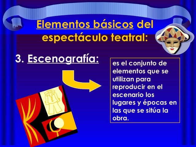 La representación teatral