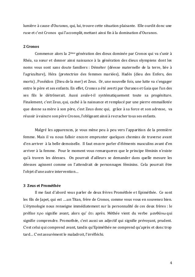 La représentation de la femme chez hésiode istr La représentation de la femme chez hésiode istr