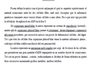 La reproduccio cel·lular