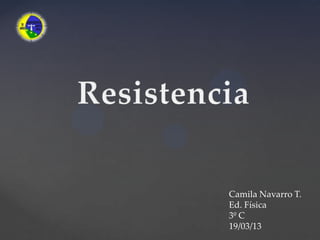Camila Navarro T.
Ed. Física
3º C
19/03/13
 