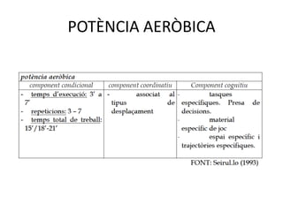 POTÈNCIA AERÒBICA
 