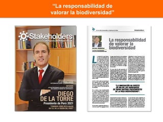 La responsabilidad de generar valor a la biodiversidad