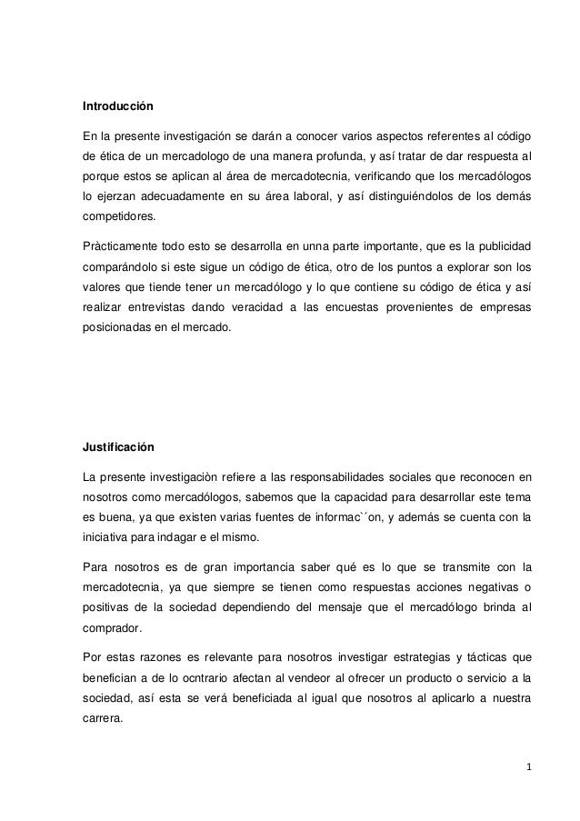 CODIGO ETICO Y PROFESIONAL DE MERCADEO
