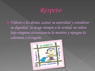 La responsabilidad y el respeto | PPTX