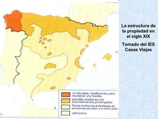 La estructura de la propiedad en el siglo XIX Tomado del IES Casas Viejas 