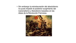 La restauración de europa