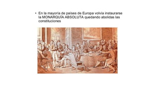La restauración de europa