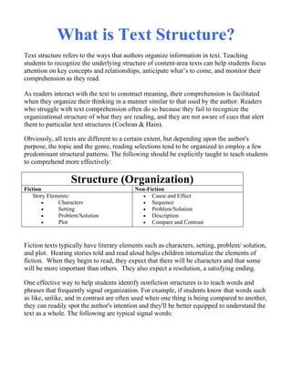 La res txt_struc_ors_module text structures lessons | PDF
