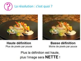La résolution : c’est quoi ?
 