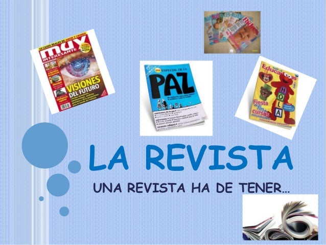 Resultado de imagen para partes de una revista