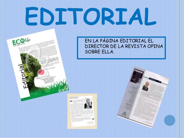 La revista. sus partes
