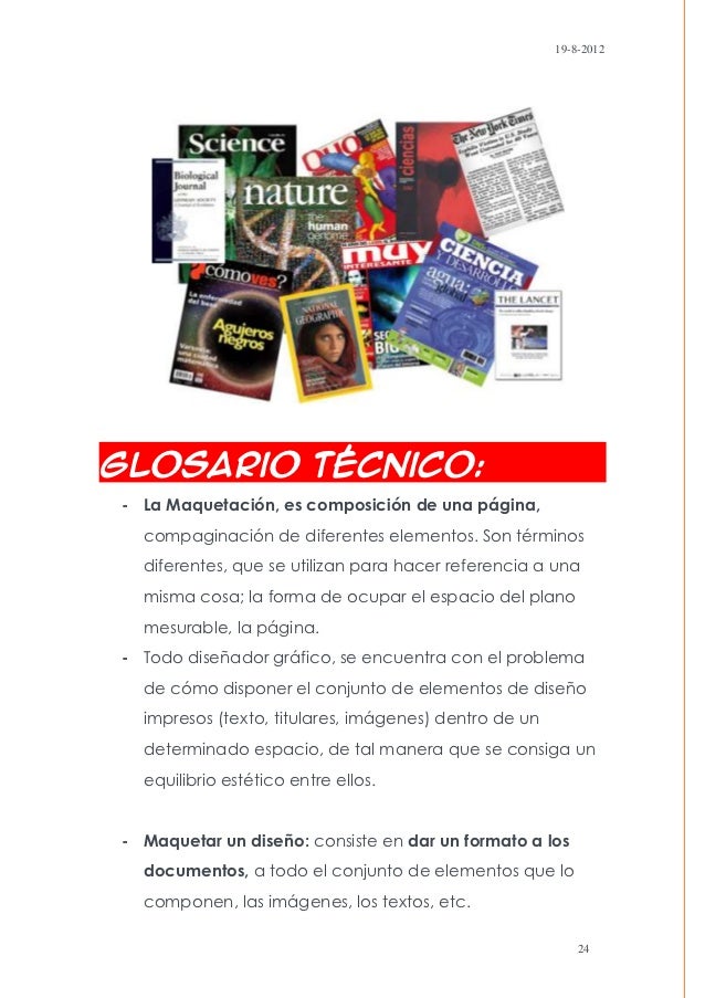 Resultado de imagen para glosario tecnico de una revista digital ejemplos