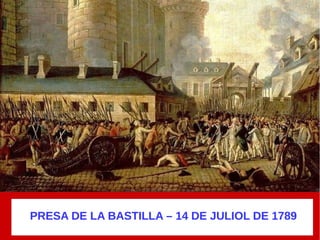 PRESA DE LA BASTILLA (14 DE JULIOL DE 1789)PRESA DE LA BASTILLA – 14 DE JULIOL DE 1789
 