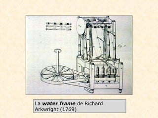 La  water frame  de Richard Arkwright (1769) 