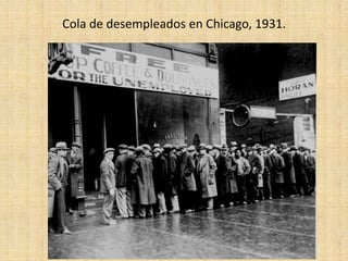 Cola de desempleados en Chicago, 1931.
 