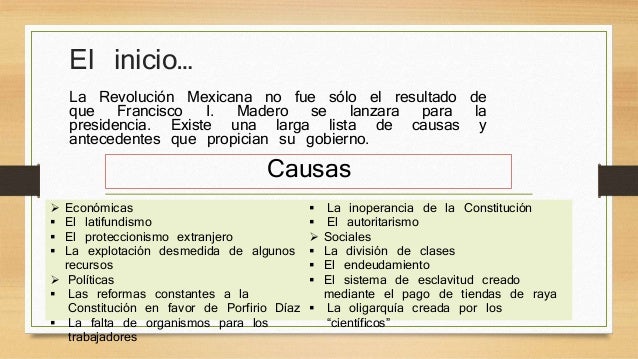 La revolución mexicana. Etapa Maderista.