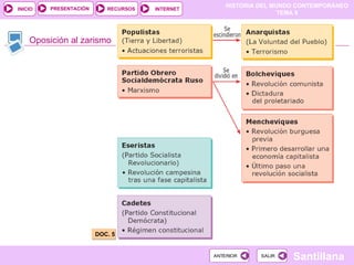 Oposición al zarismo DOC. 5 