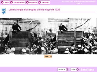 Lenin arenga a las tropas el 5 de mayo de 1920 DOC. 25 